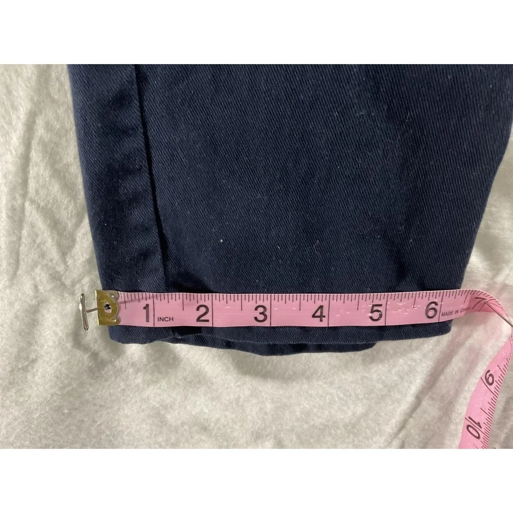 Nautica School Uniform Pants Boys 10 Blue Twill Adjustable‎ Waist Stretch Cotton